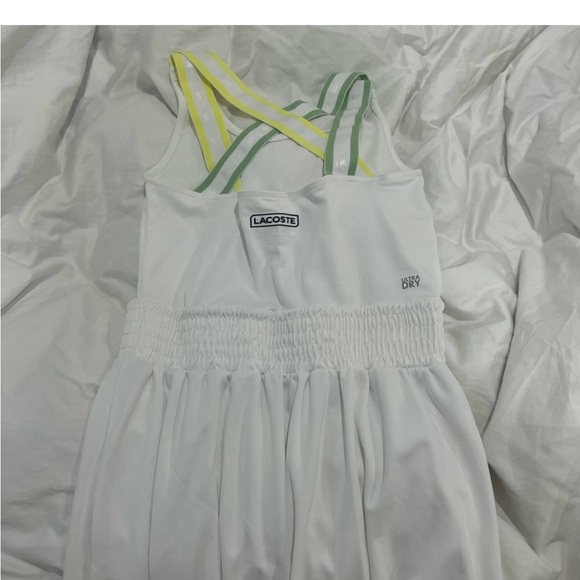 Lacoste White Dress with Yellow and Green Straps - Picture 7 of 11